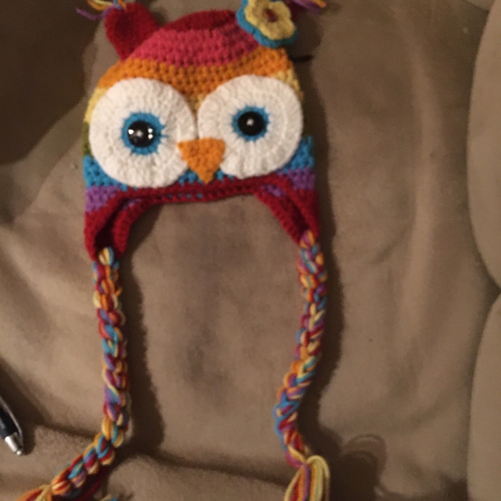Baby owl beanie